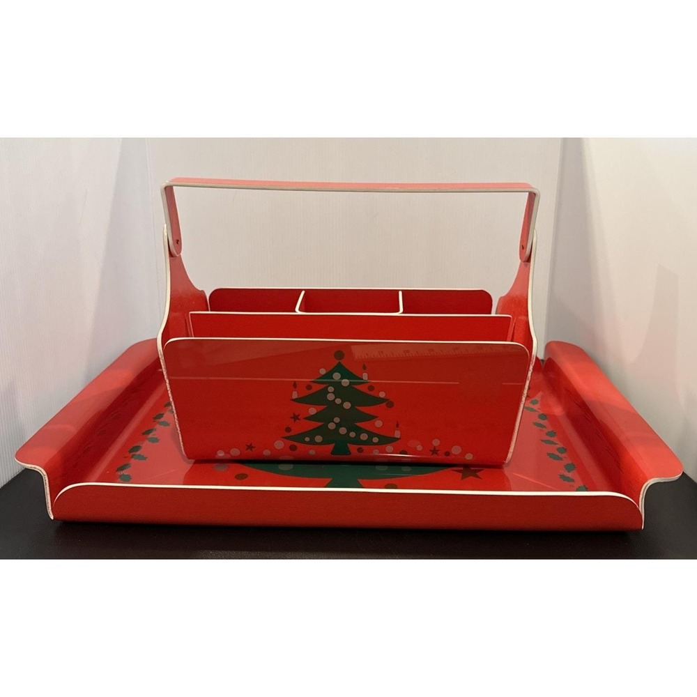 Waechtersbach ? Christmas Tree Tray Caddy Match Mates International Laminations